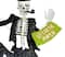 3 Park; 3 Park 33" Halloween Tuxedo Skeleton Metal Yard Stakes Set; Category:Halloween Yardstakes; Image:4